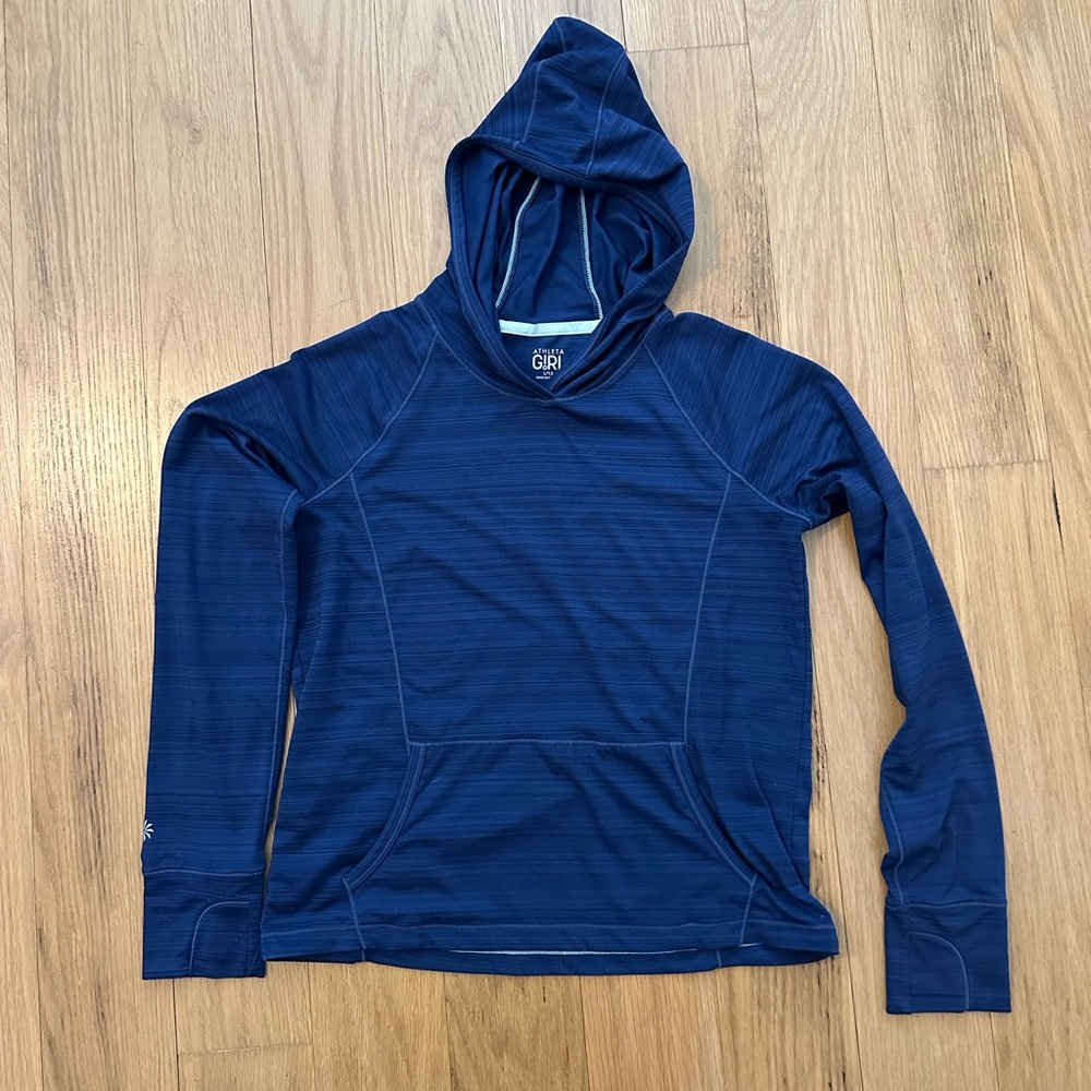 Athena Girl Navy Hooded Pullover